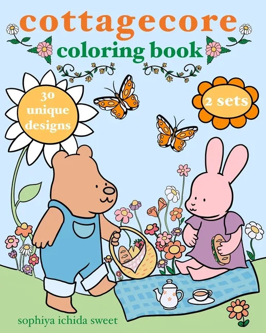 Cottagecore Coloring: A Calming Coloring Experience Featuring Forest Friends - Paperback
